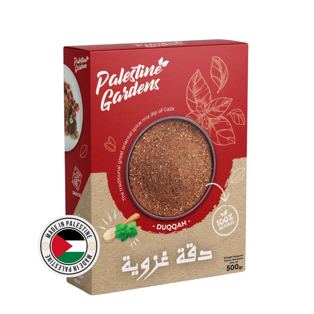 Fairtrade Palestijnse Duqqah – Authentieke Kruidenmix van Palestine Gardens (500g)